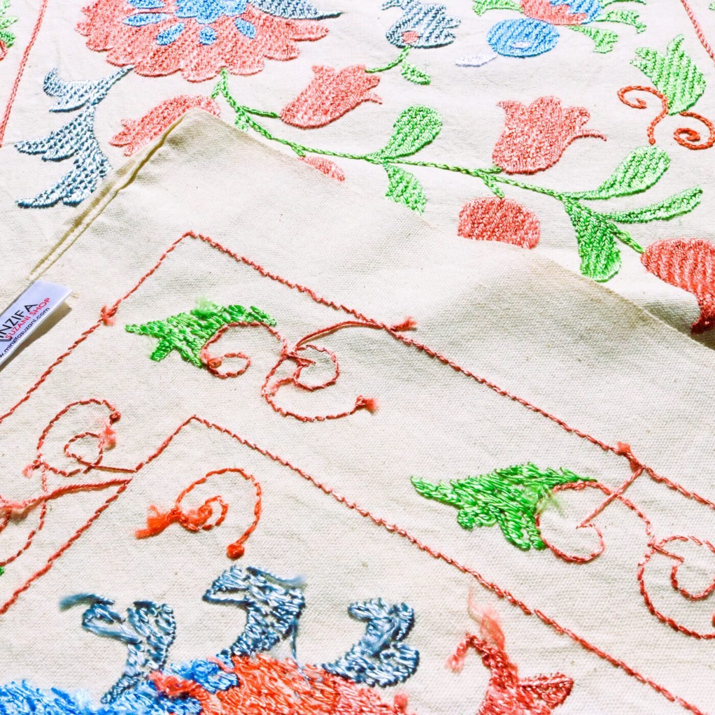 Suzani,Uzbek handmade embroidery. Table runners. Wall hanging, tablecloth.