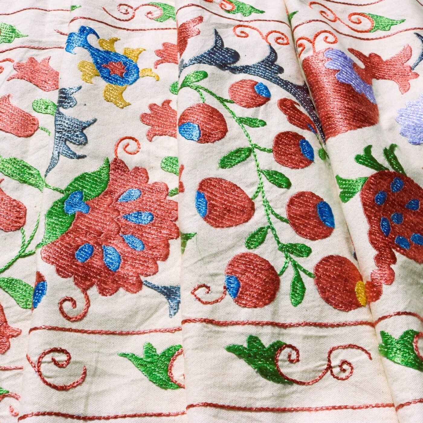 Suzani,Uzbek handmade embroidery. Table runners. Wall hanging, tablecloth.