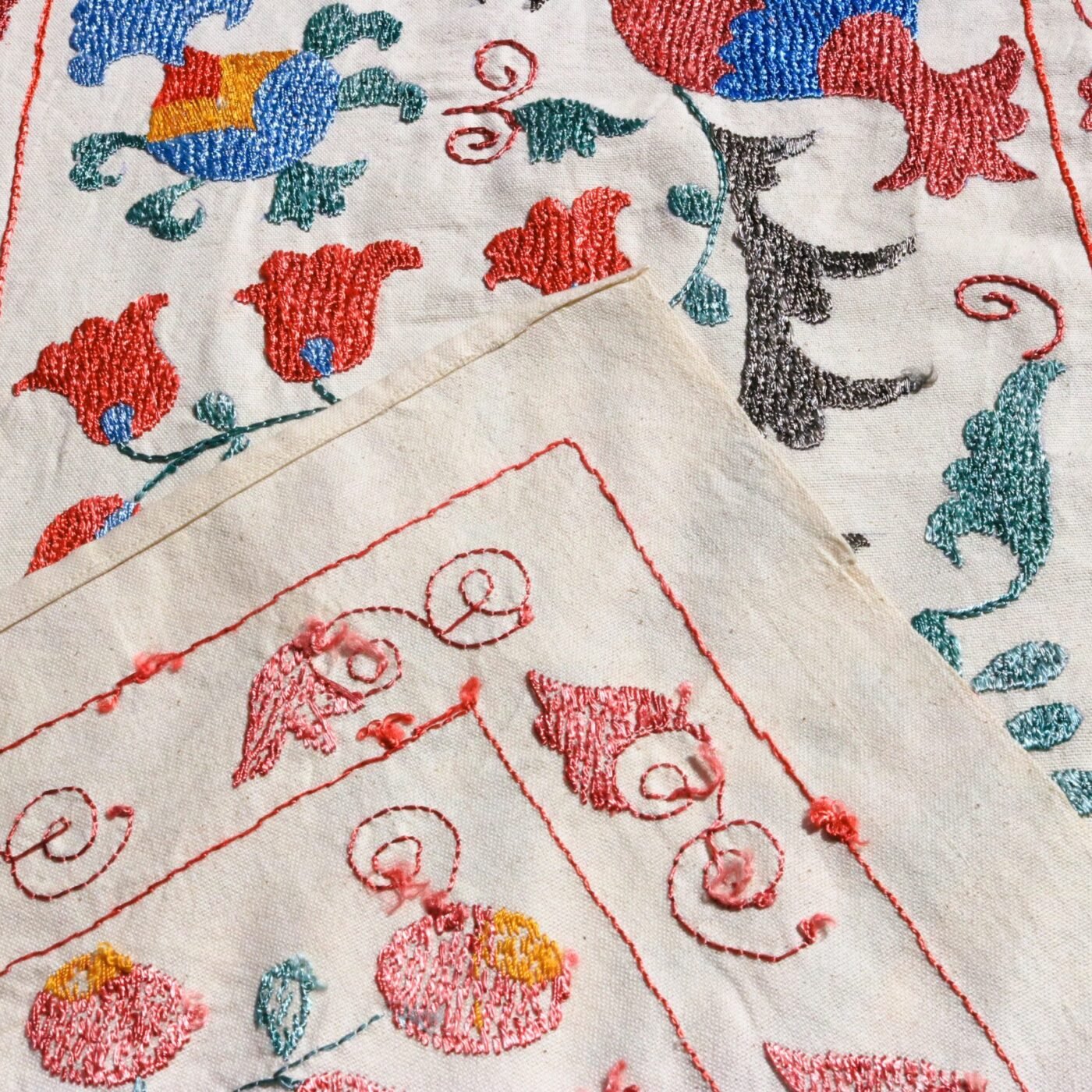 Suzani,Uzbek handmade embroidery. Table runners. Wall hanging, tablecloth.