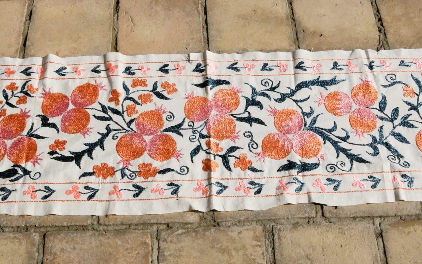 Suzani,Uzbek handmade embroidery. Table runners. Wall hanging, tablecloth.