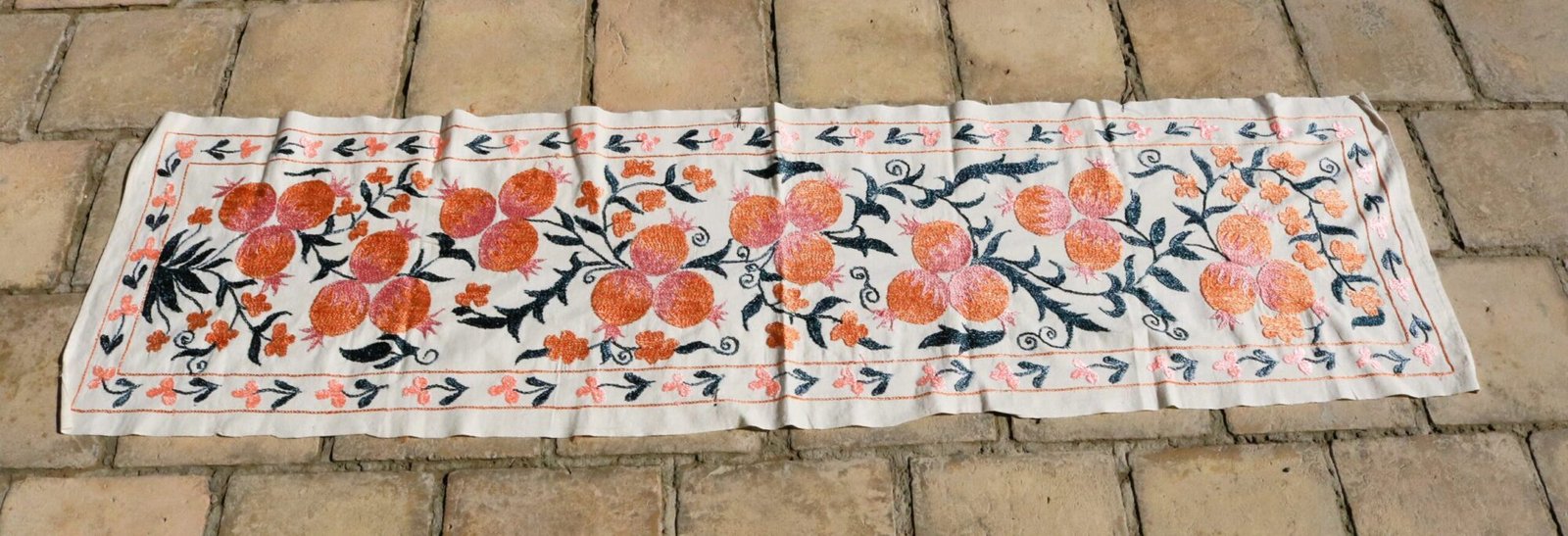 Suzani,Uzbek handmade embroidery. Table runners. Wall hanging, tablecloth.