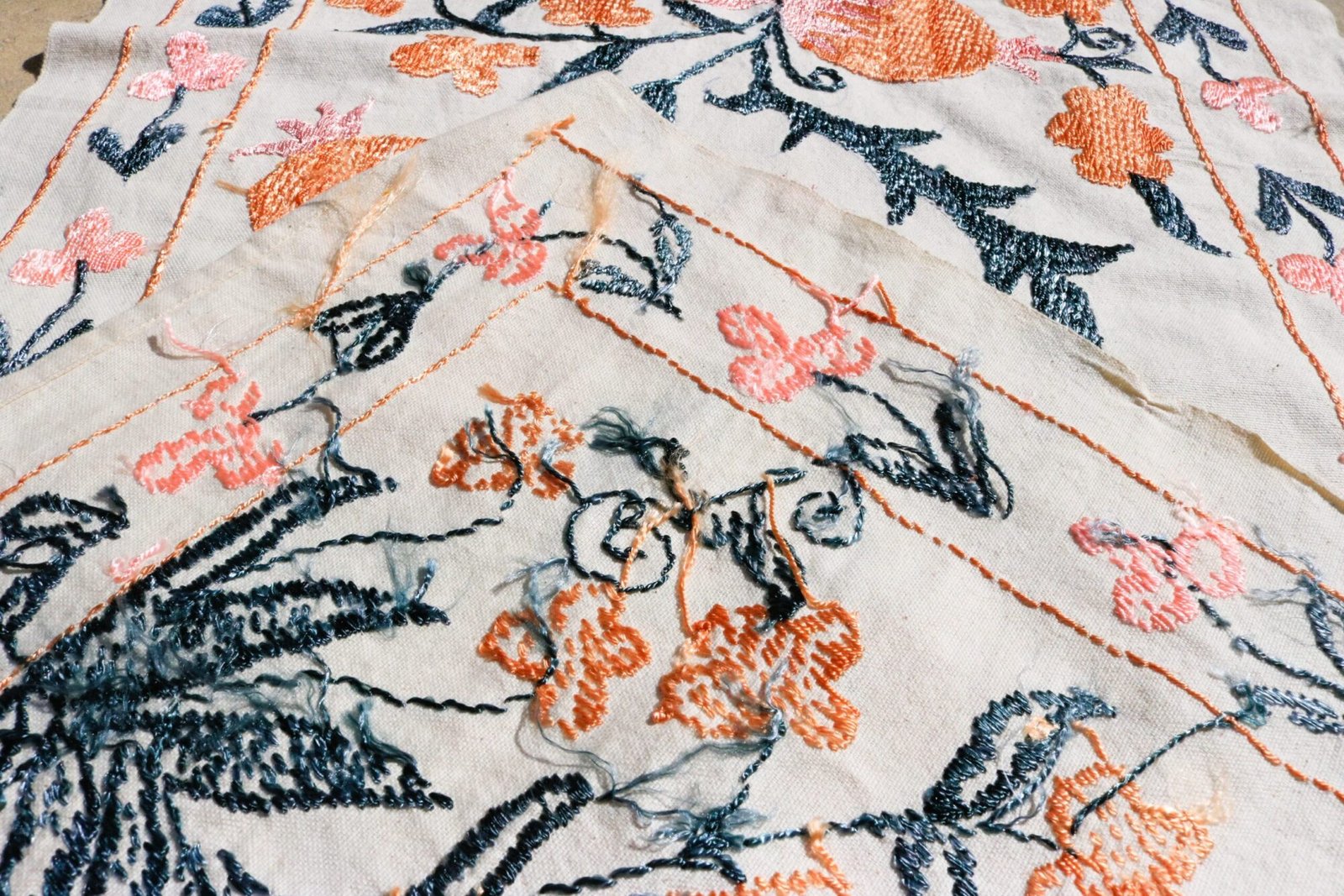 Suzani,Uzbek handmade embroidery. Table runners. Wall hanging, tablecloth.