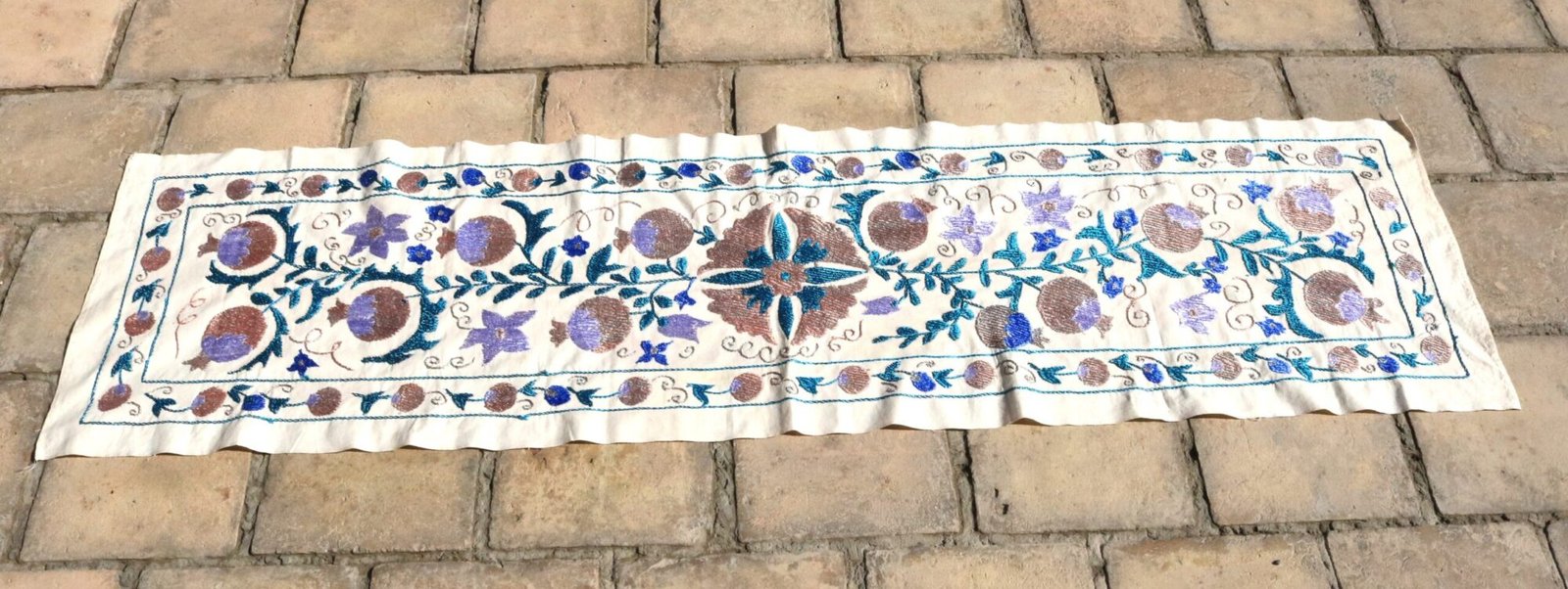 Suzani,Uzbek handmade embroidery. Table runners. Wall hanging, tablecloth.