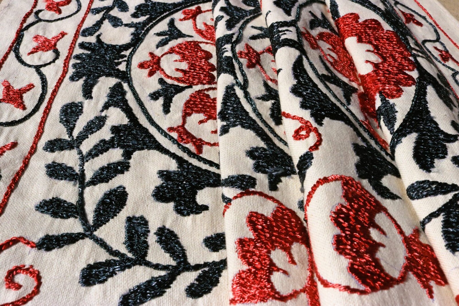 Suzani,Uzbek handmade embroidery. Table runners. Wall hanging, tablecloth.