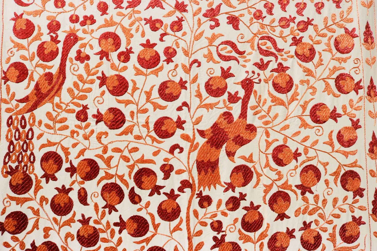 Handmade Uzbek Suzani Embroidery, Wall Hanging, Table Cover, Bedspread