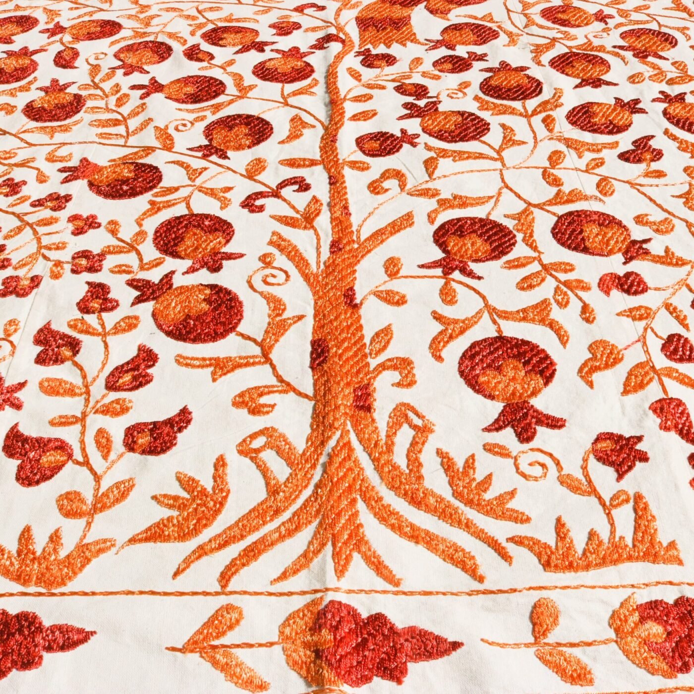 Handmade Uzbek Suzani Embroidery, Wall Hanging, Table Cover, Bedspread