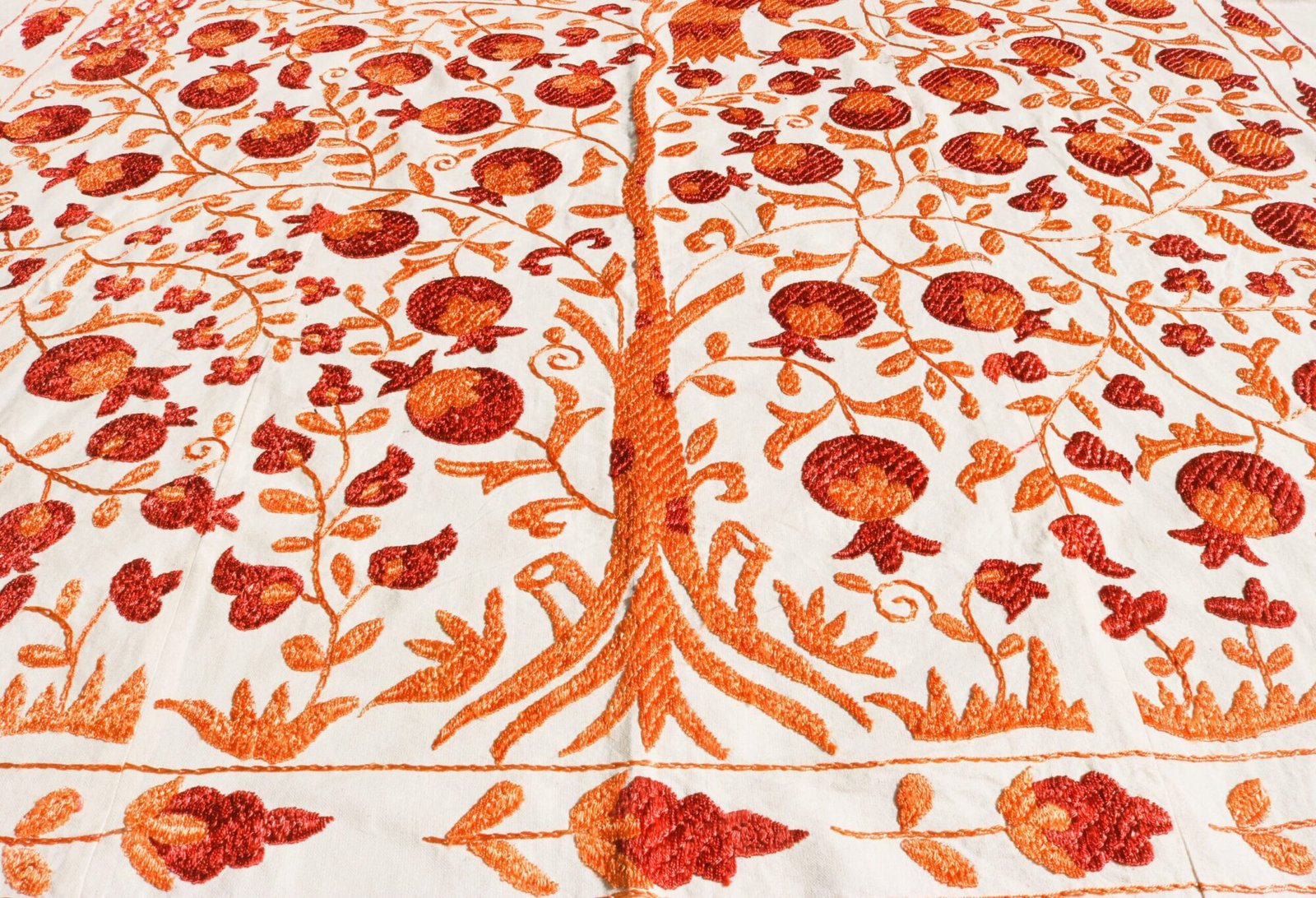 Handmade Uzbek Suzani Embroidery, Wall Hanging, Table Cover, Bedspread