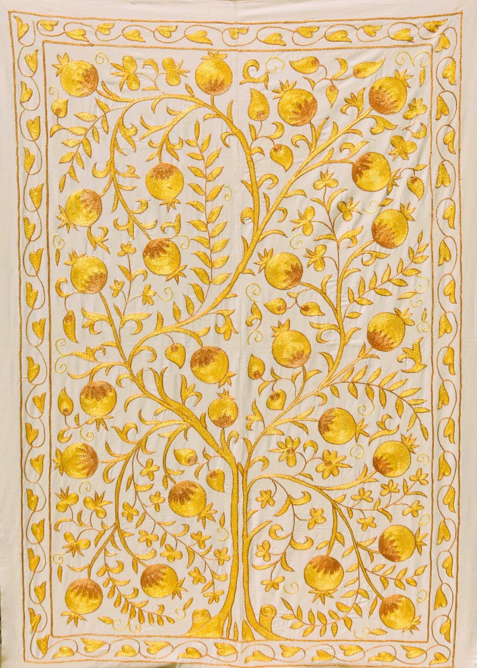 Handmade Uzbek Suzani Embroidery, Wall Hanging, Table Cover, Bedspread