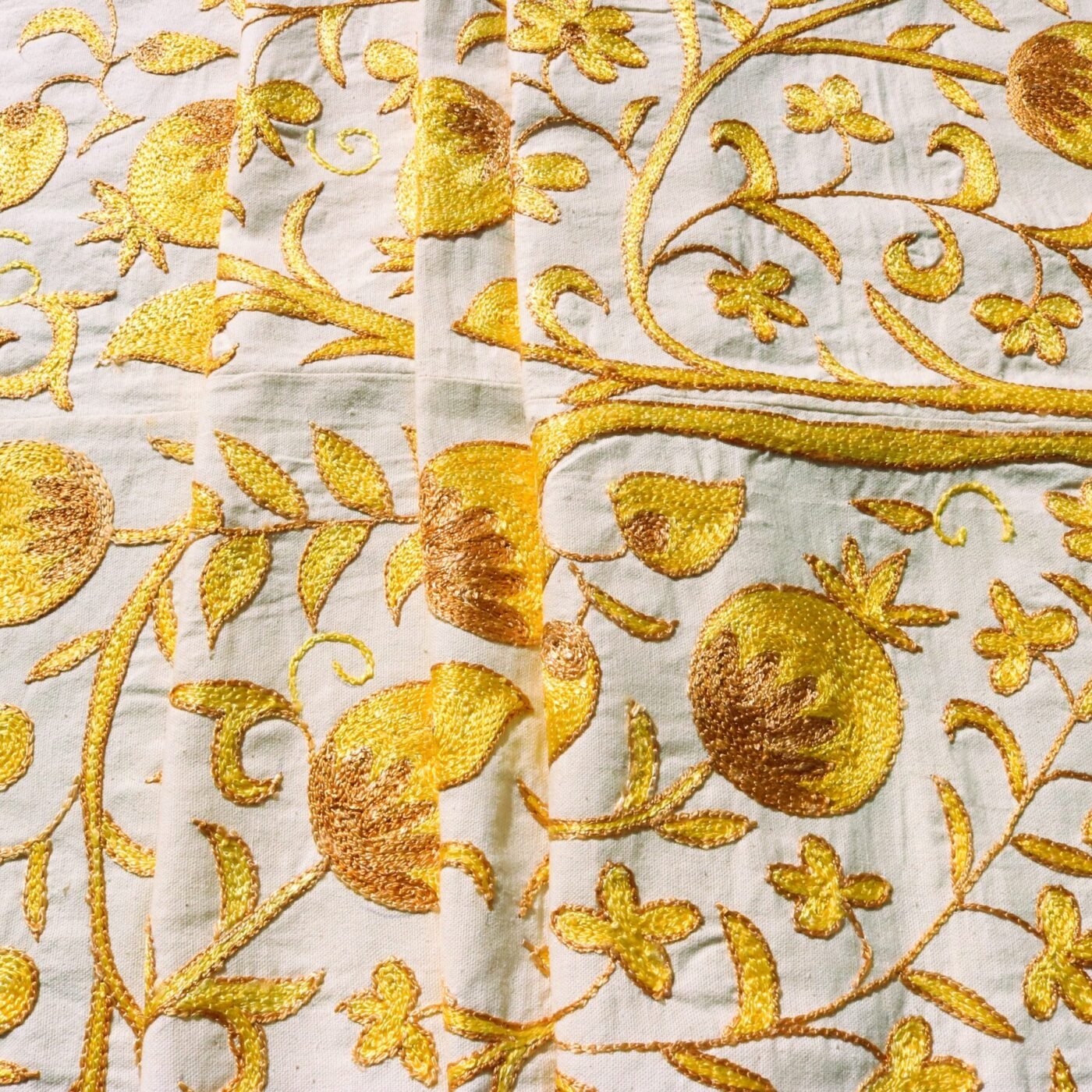 Handmade Uzbek Suzani Embroidery, Wall Hanging, Table Cover, Bedspread