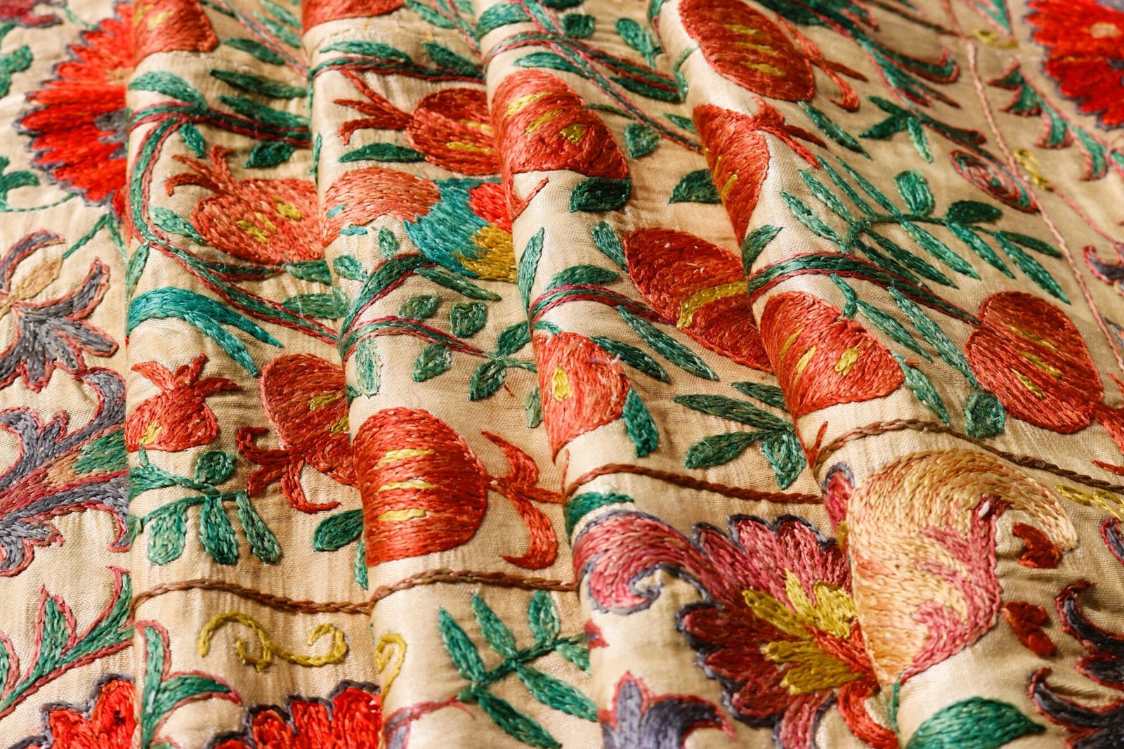IMG_1748 Handmade Uzbek Suzani Embroidery, Wall Hanging, Table Cover, Bedspread