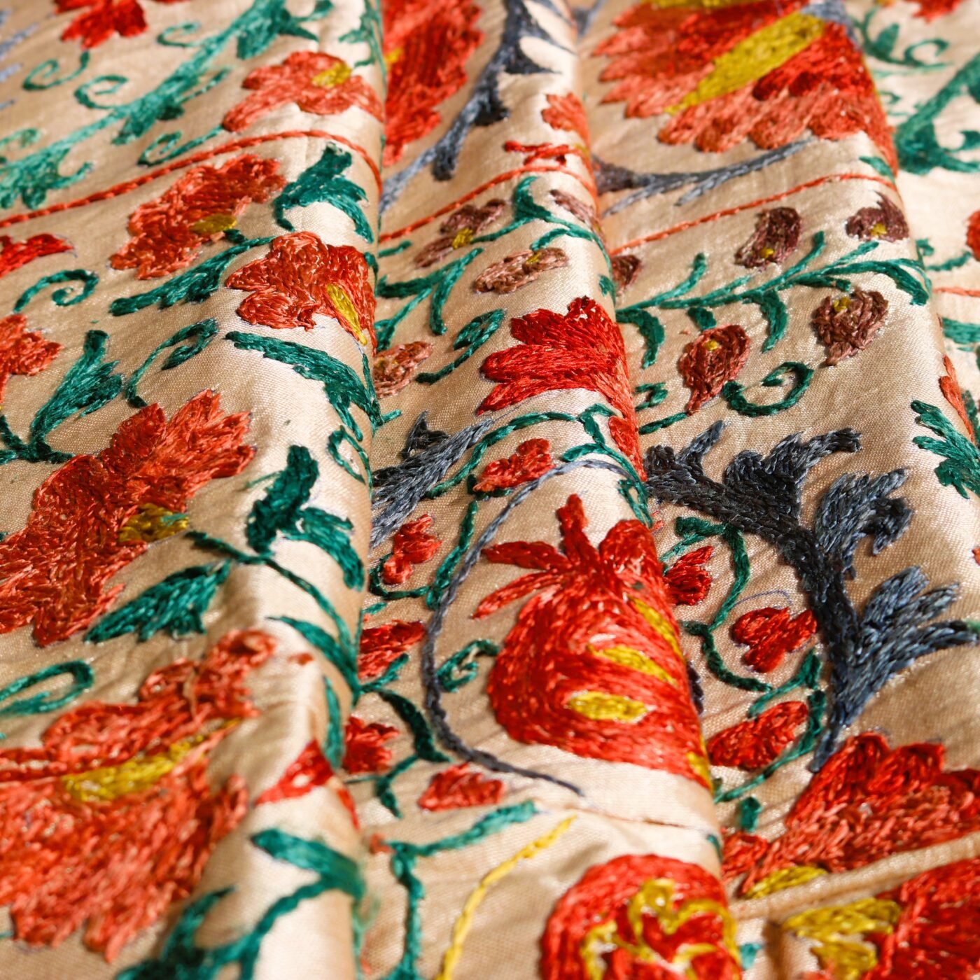 IMG_1761 Handmade Uzbek Suzani Embroidery, Wall Hanging, Table Cover, Bedspread