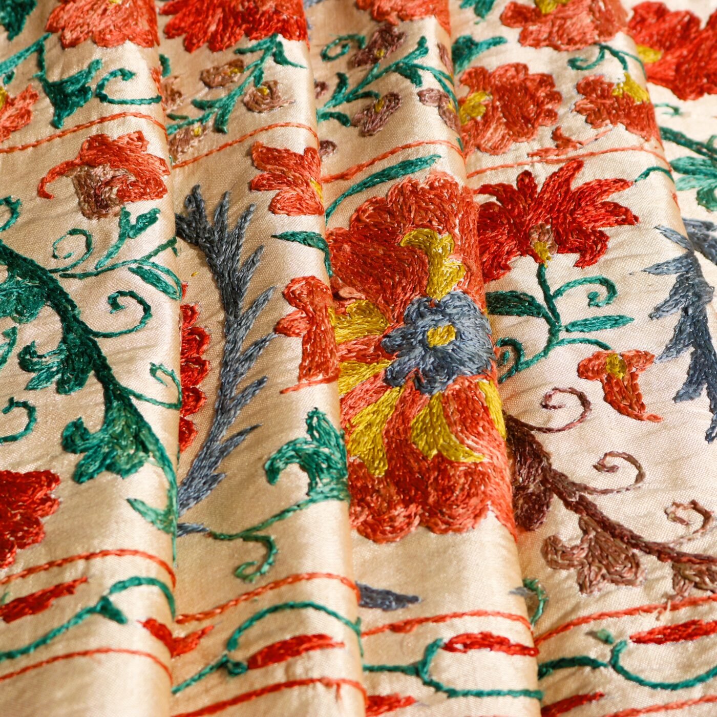 IMG_1762 Handmade Uzbek Suzani Embroidery, Wall Hanging, Table Cover, Bedspread